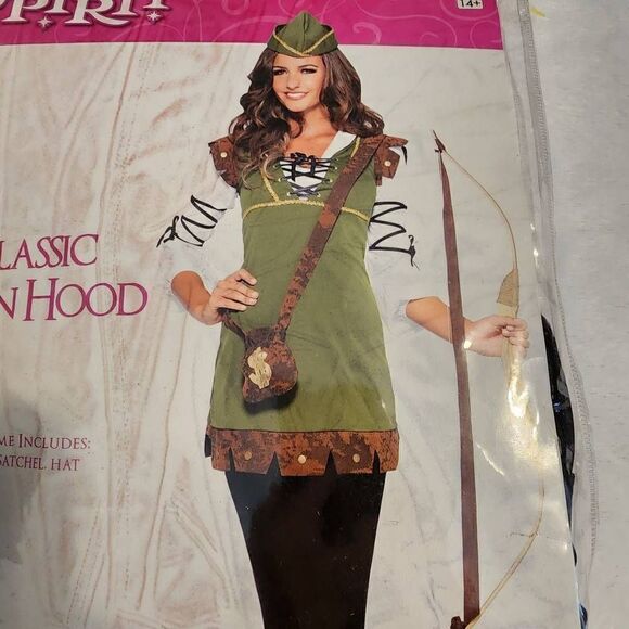 Spirits Classic Robin Hood Womens Costume in Size Small/Medium - Picture 1 of 7